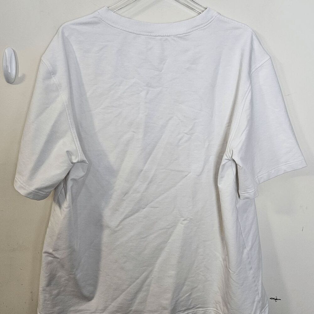 Nap Short Sleeve Cropped Tee Women's White Large